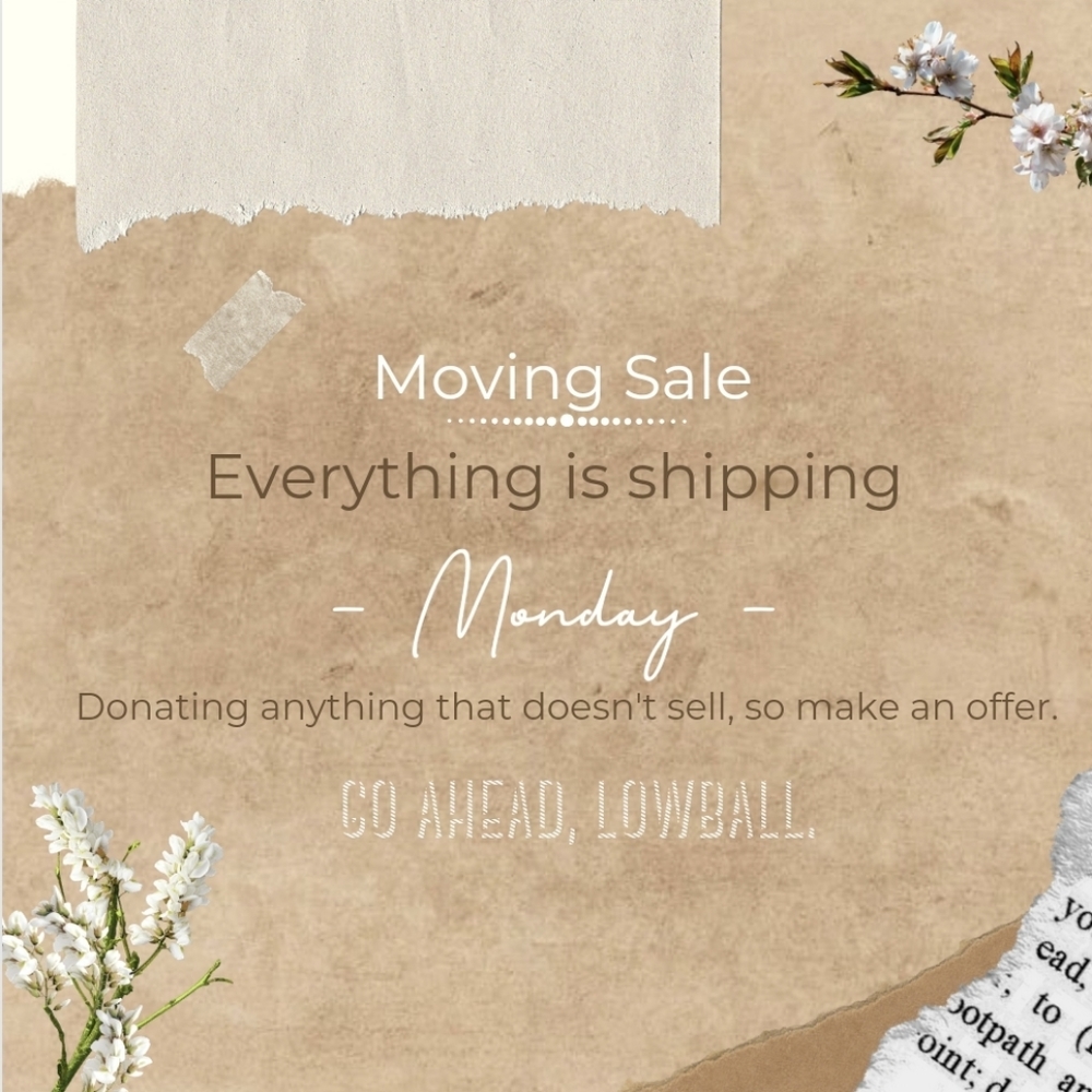 Moving sale